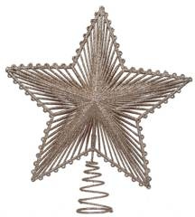 Szpic na choinkę gwiazda złota