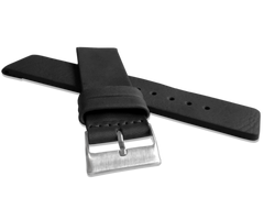 LAVVU Czarny gładki pasek PLAIN z luksusowej skóry Top Grain - 26