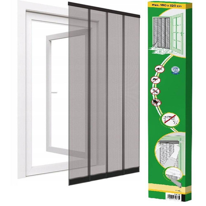 Moskitiera drzwiowa lamelowa 100x220 poliester+taśma rzep