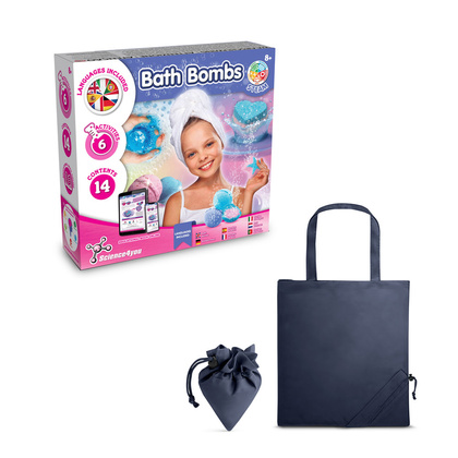 Bath Bombs Kit V. Gra edukacyjna dostarczany ze składaną torbą prezentową