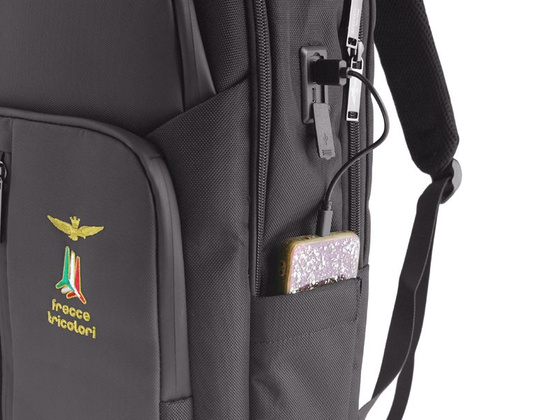 plecak Aeronautica Militare 524 DRONE szary miejski na laptop 29x42x17