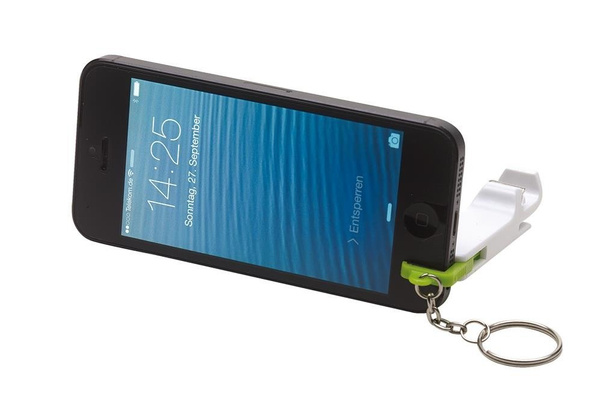 Brelok DOUBLE OPEN, biały, zielony