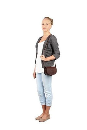 Listonoszka mała torebka KEMER VOOC Vintage P14 Koralowy