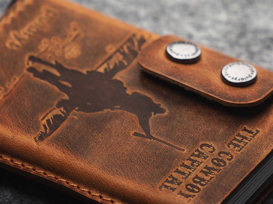 "THE COWBOY CAPITAL" Portfel RFID - SADDLE LEATHER 1950