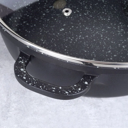 Patelnia granitowa rondel 28 cm GRANDE gaz indukcja