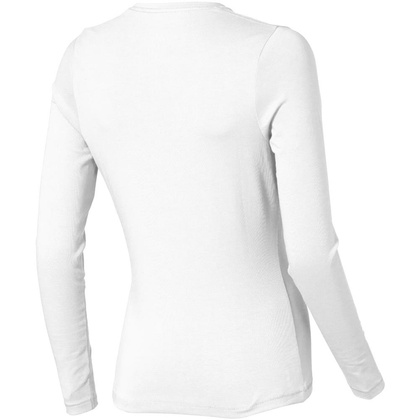 Damski T-shirt organiczny Ponoka z długim rękawem