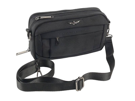 Saszetka, torba na ramię 3 w 1 AERONAUTICA MILITARE Lightning Czarna