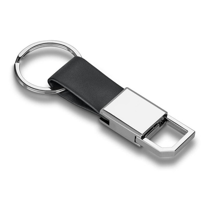 Brelok, metal i imitacja skóry