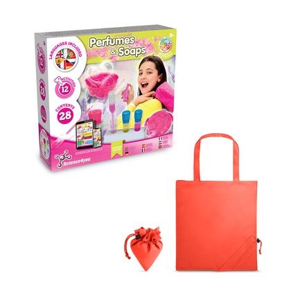 Perfume & Soap Factory Kit V. Gra edukacyjna dostarczany ze składaną torbą prezentową