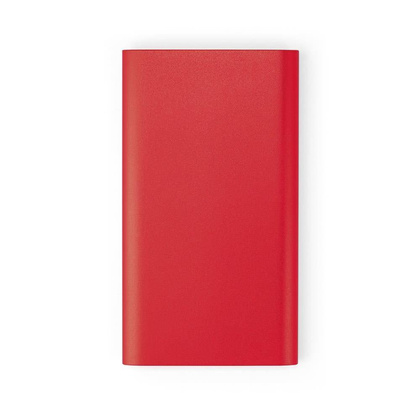Powerbank i bezprzewodowa ładowarka, czerwony