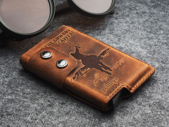 "THE COWBOY CAPITAL" Portfel RFID - SADDLE LEATHER 1950