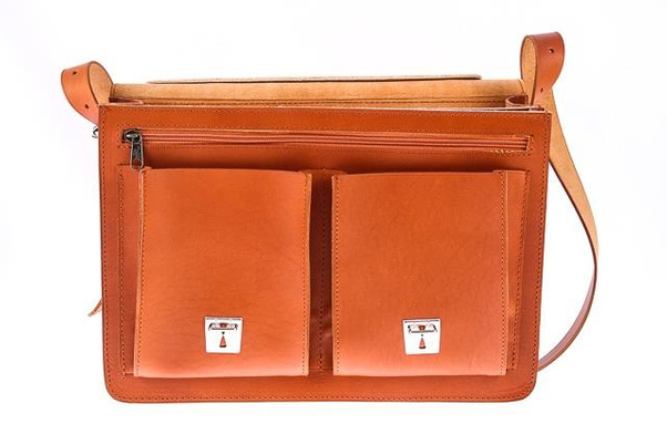 Klasyczna teczka / plecak KEMER VOOC Vintage P12 brąz