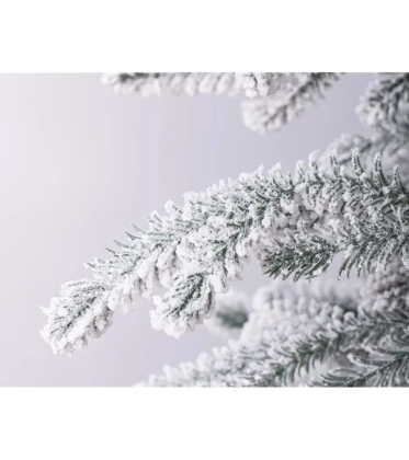 Choinka sztuczna PE12 220 cm biała ośnieżona ze stojakiem