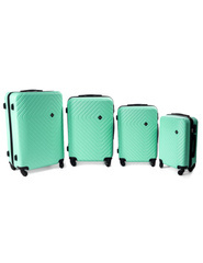Zestaw 4 walizek PELLUCCI  RGL 741 Miętowy