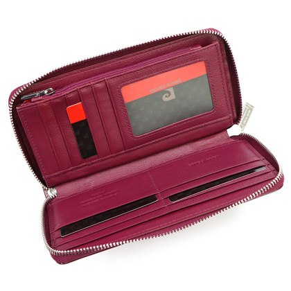 Pierre Cardin Duży skórzany portfel damski