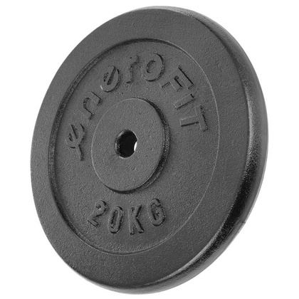 Obciążenie Żeliwne Czarne 20 Kg Sportop Fi28