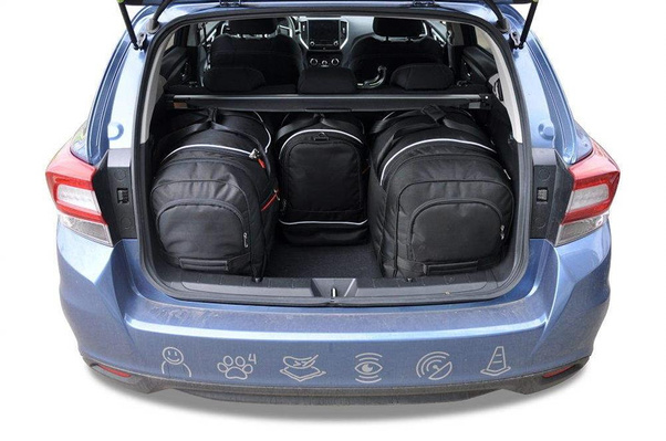 SUBARU IMPREZA 2017+ TORBY DO BAGAŻNIKA 4 SZT KJUST