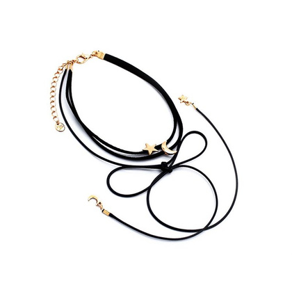NASZYJNIK CHOKER MOON STAR - N481