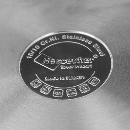 Garnek stalowy DALIE z pokrywką 16 cm 2,4 l gaz indukcja