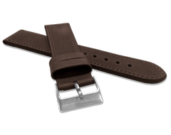 LAVVU Ciemnobrązowy szyty pasek SPORT z luksusowej skóry Top Grain - 22