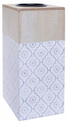 Świecznik drewniany wysoki