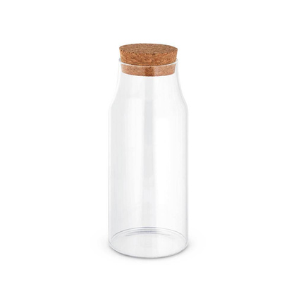 JASMIN 800. Szklana butelka z korkową pokrywką 800 ml