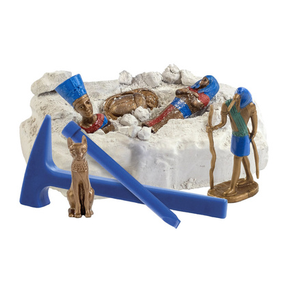 Ancient Egypt Excavation Kit V. Gra edukacyjna dostarczany ze składaną torbą prezentową
