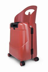 Walizka podróżna średnia z siedziskiem dla dziecka Red MiaMily