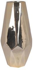 Wazon ceramiczny geometryczny złoty