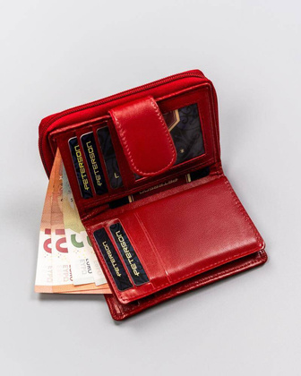 Peterson portfel skórzany PTN RD-41-GCL Red