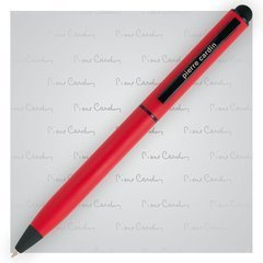 Długopis metalowy touch pen, soft touch PIERRE CARDIN Celebration Czerwony
