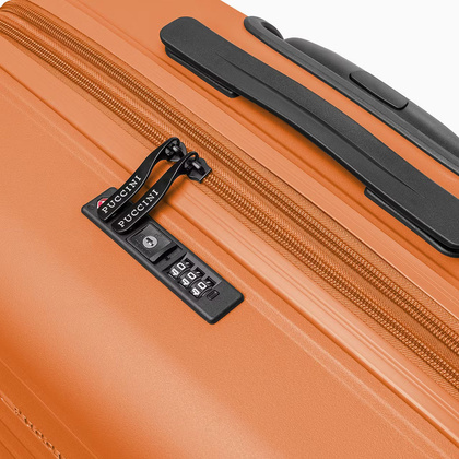 Średnia walizka PUCCINI SEOUL PP028B 9 Pomarańczowa