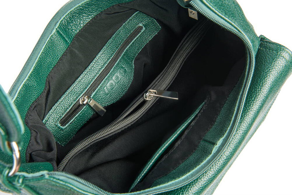 Torebka skórzana na ramię KEMER VOOC EP20 Zielona