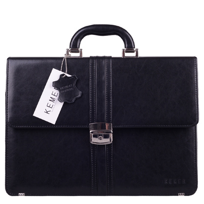 Teczka skórzana KEMER B 391/DW Czarna