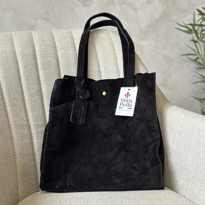 TOREBKA SHOPER DO RĘKI LUB NA RAMIĘ 25-041 Czarny