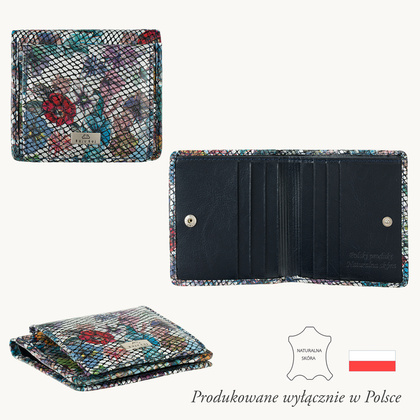 Kolorowy portfel damski BajuBaj – naturalna skóra, funkcjonalność i styl PD1008s122