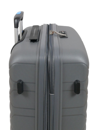 Walizka DIELLE 100 4k 66cm średnia szara PP z poszerzeniem