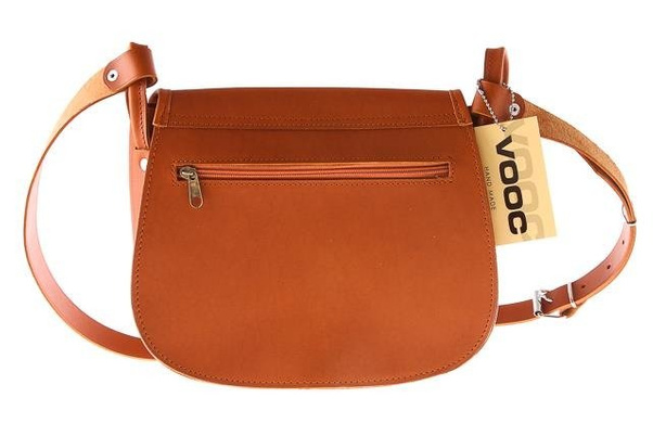 Listonoszka duża torebka KEMER VOOC Vintage P27 Koniak