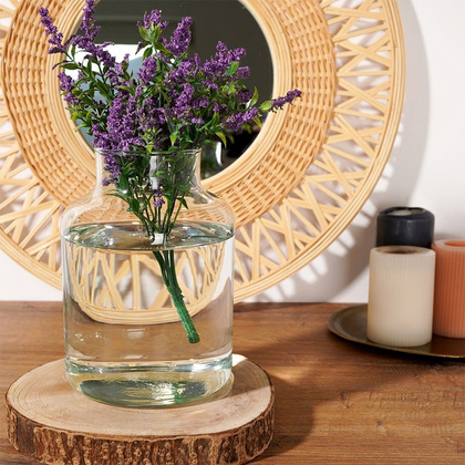 Wazon na kwiaty dekoracyjny szklany 20 cm