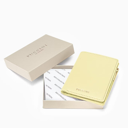 Portfel damski skórzany PUCCINI ZEN ZN9006 6 Żółty