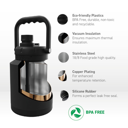 ASOBU Butelka termiczna MINI JUG MINT, 975ml