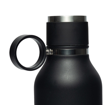 ASOBU Butelka termiczna STAINLESS z miską dla psa czarna, 975ml