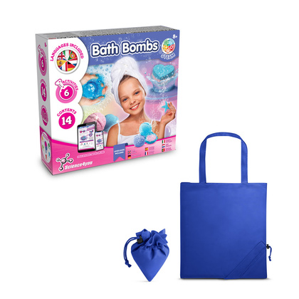 Bath Bombs Kit V. Gra edukacyjna dostarczany ze składaną torbą prezentową
