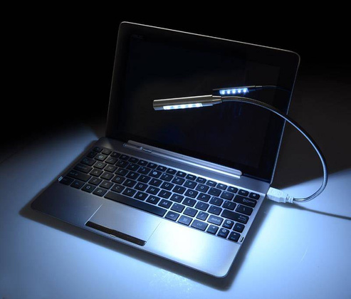 Lampka USB PROBE 29132 Srebrny