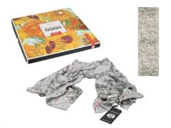 Szal - V. van Gogh, Kwitnący Migdałowiec, srebrny (CARMANI)