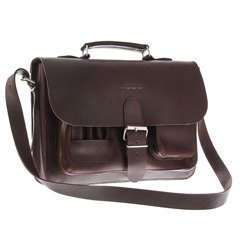 TECZKA SKÓRZANA 3W1 KEMER VOOC Vintage  P13 BRĄZOWA