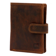 Portfel męski skórzany PELLUCCI UGLE N4L brązowy