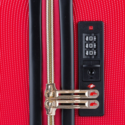 Mała kabinowa walizka PUCCINI LOS ANGELES ABS017C 3 Czerwona