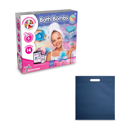 Bath Bombs Kit IV. Gra edukacyjna dostarczany z torebką prezentową z włókniny