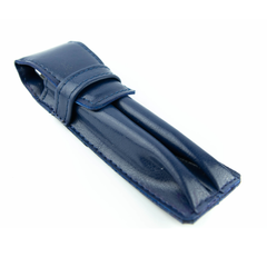 068 Piórnik skórzany 2-komorowy-granat KEMER